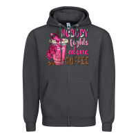 Smoke Nobody Fights Alone Coffee Zipper Hoodie - texasbilliewilder