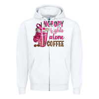 White Nobody Fights Alone Coffee Zipper Hoodie - texasbilliewilder
