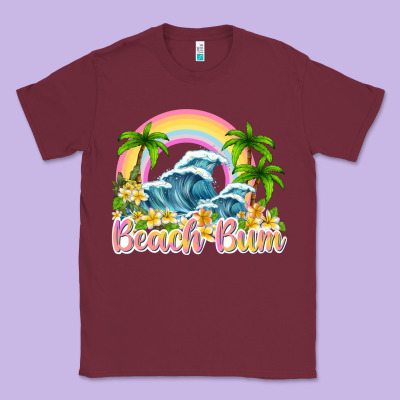 Beach Bum Classic Tee Designed By Texasbilliewilder