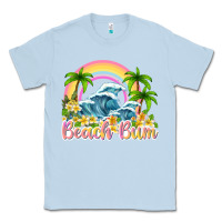 Dusty Blue beach bum Classic Tee - texasbilliewilder