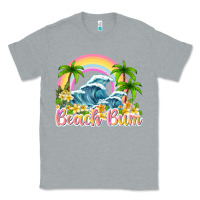 Heather Grey beach bum Classic Tee - texasbilliewilder