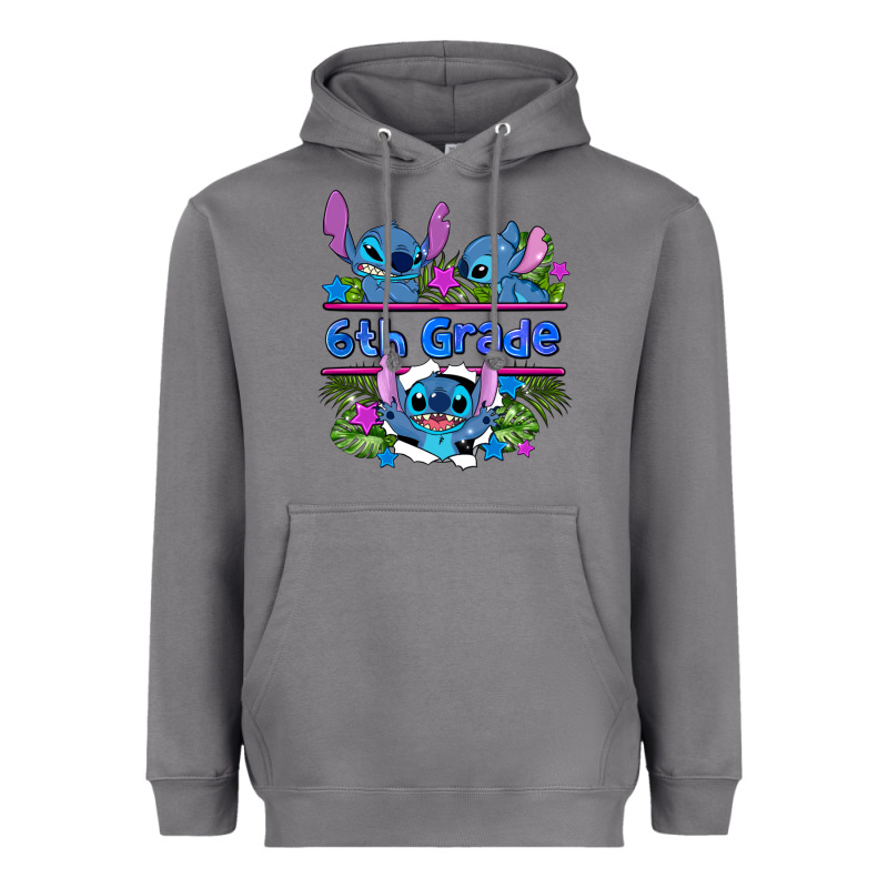 Preview Flower Stitch 6 Th Grade Heavyweight Hoodie by AdoDesignShop | Teevron
