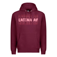 Burgundy latina af Premium Hoodie - MaliasSmallBusiness