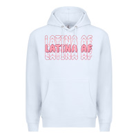 White latina af Premium Hoodie - MaliasSmallBusiness
