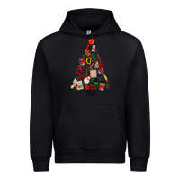 Black teacher christmas tree Urban Hoodie - MaliasSmallBusiness