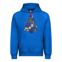 Cobalt teacher christmas tree Urban Hoodie - MaliasSmallBusiness
