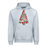 Heather Grey teacher christmas tree Urban Hoodie - MaliasSmallBusiness