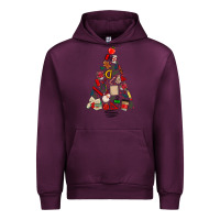 Mauve Wine teacher christmas tree Urban Hoodie - MaliasSmallBusiness