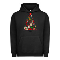 Pigment Black teacher christmas tree Urban Hoodie - MaliasSmallBusiness