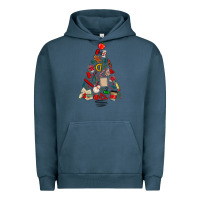 Pigment Midnight Navy teacher christmas tree Urban Hoodie - MaliasSmallBusiness