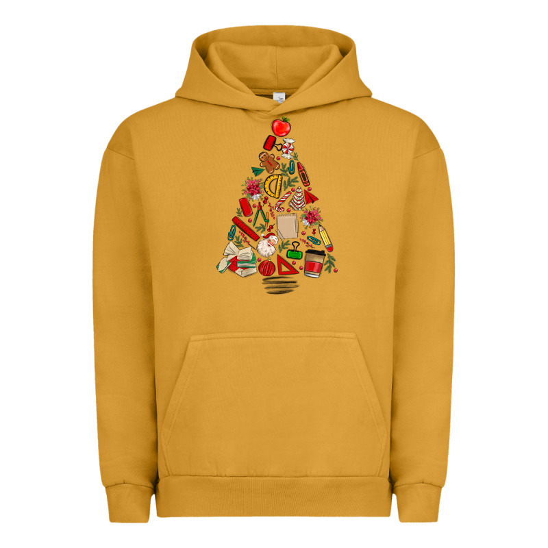 Teacher Christmas Tree Urban Hoodie by MaliasSmallBusiness | Teevron