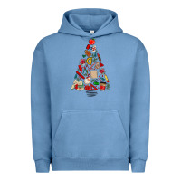 Pigment Pebble Blue teacher christmas tree Urban Hoodie - MaliasSmallBusiness