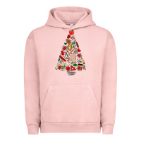 Pigment Salmon teacher christmas tree Urban Hoodie - MaliasSmallBusiness
