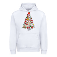 White teacher christmas tree Urban Hoodie - MaliasSmallBusiness