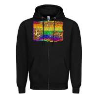 Black pride background Zipper Hoodie - Zillion Design Studio