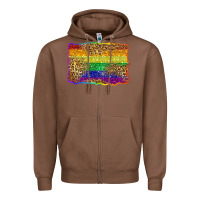 Chestnut pride background Zipper Hoodie - Zillion Design Studio
