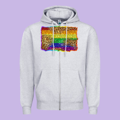 Pride Background Zipper Hoodie Designed By Zillion Design Studio