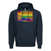 Navy pride background Zipper Hoodie - Zillion Design Studio