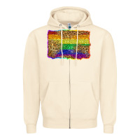 Sandshell pride background Zipper Hoodie - Zillion Design Studio