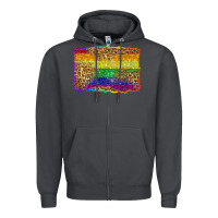 Smoke pride background Zipper Hoodie - Zillion Design Studio