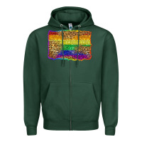 Sports Green pride background Zipper Hoodie - Zillion Design Studio