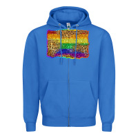True Royal pride background Zipper Hoodie - Zillion Design Studio