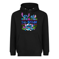 Black preview flower stitch 5th grade Heavyweight Hoodie - AdoDesignShop