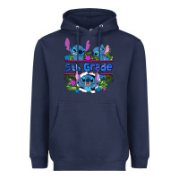Navy preview flower stitch 5th grade Heavyweight Hoodie - AdoDesignShop