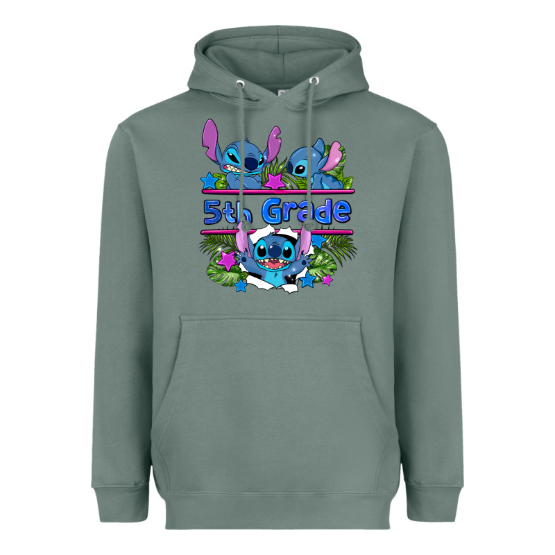 Preview Flower Stitch 5th Grade Heavyweight Hoodie by AdoDesignShop | Teevron