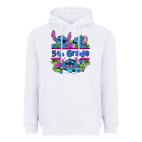 White preview flower stitch 5th grade Heavyweight Hoodie - AdoDesignShop