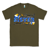 Army Green sister volleyball Classic Tee - Zillion Design Studio