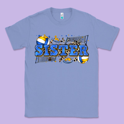 Sister Volleyball Classic Tee Designed By Zillion Design Studio