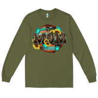 Army Green western mom Long Sleeve Tee - Zillion Design Studio