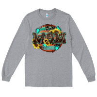 Heather Grey western mom Long Sleeve Tee - Zillion Design Studio