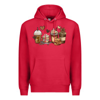 Cardinal melanin afro coffee cups Premium Hoodie - MaliasSmallBusiness