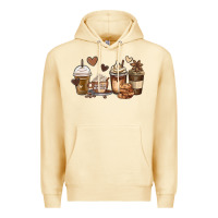 Pina Colada melanin afro coffee cups Premium Hoodie - MaliasSmallBusiness