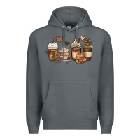 Rock melanin afro coffee cups Premium Hoodie - MaliasSmallBusiness