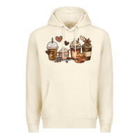 Sandshell melanin afro coffee cups Premium Hoodie - MaliasSmallBusiness