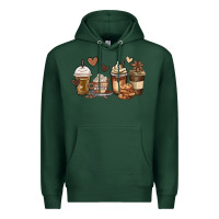 Sports Green melanin afro coffee cups Premium Hoodie - MaliasSmallBusiness