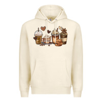 Tofu melanin afro coffee cups Premium Hoodie - MaliasSmallBusiness