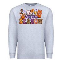 Heather Grey tis the season basketball Premium Sweatshirt - Jasminsmagicworld