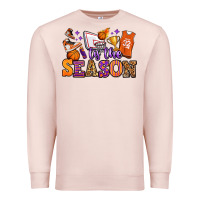 Pale Pink tis the season basketball Premium Sweatshirt - Jasminsmagicworld