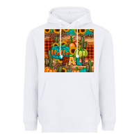 White hello fall pumpkin Heavyweight Hoodie - JahusDesignShop