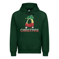 Forest Green merry christmas kids car Urban Hoodie - MaliasSmallBusiness