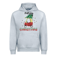 Heather Grey merry christmas kids car Urban Hoodie - MaliasSmallBusiness