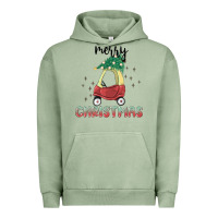 Pigment Oil Green merry christmas kids car Urban Hoodie - MaliasSmallBusiness