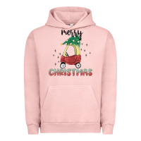 Pigment Salmon merry christmas kids car Urban Hoodie - MaliasSmallBusiness