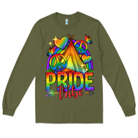 Army Green pride tribe lgbtq Long Sleeve Tee - texasbilliewilder