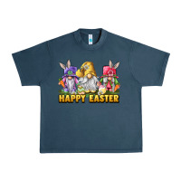 Midnight Navy happy easter gnomies Urban Heavy Tee - chombo