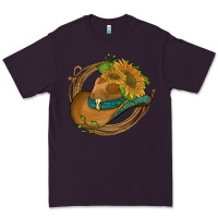 Plum western hat with sunflowers and rope Premium Tee - Artiststas